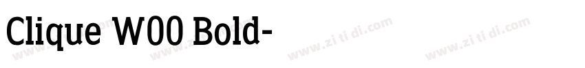 Clique W00 Bold字体转换